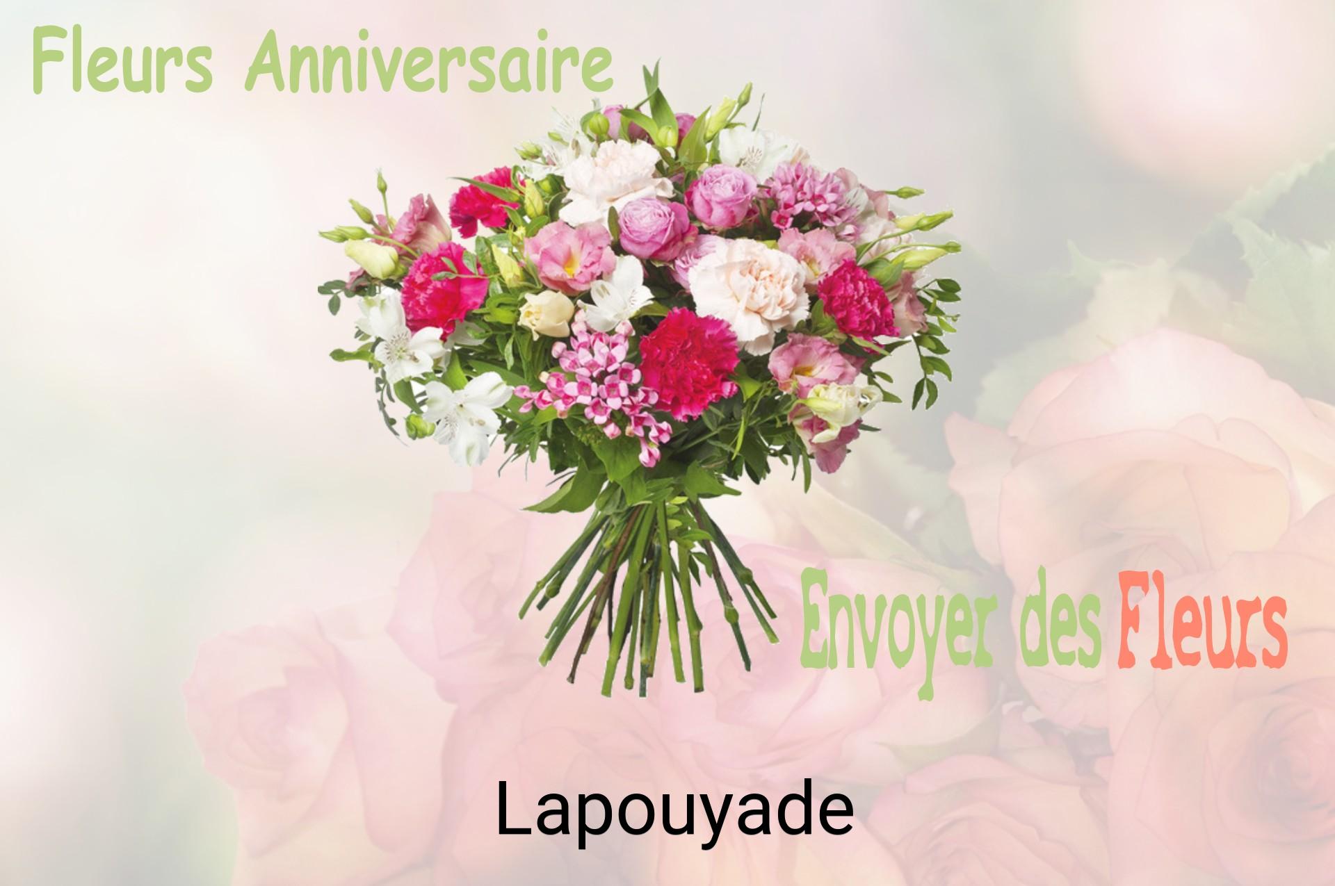 Bouquet de fleurs d’anniversaire livré à Lapouyade