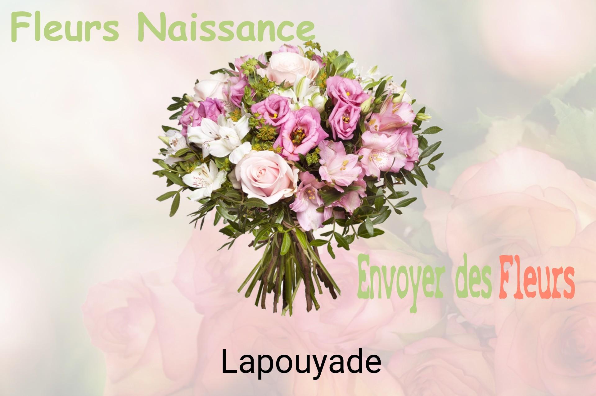 Bouquet de fleurs de naissance livré à Lapouyade